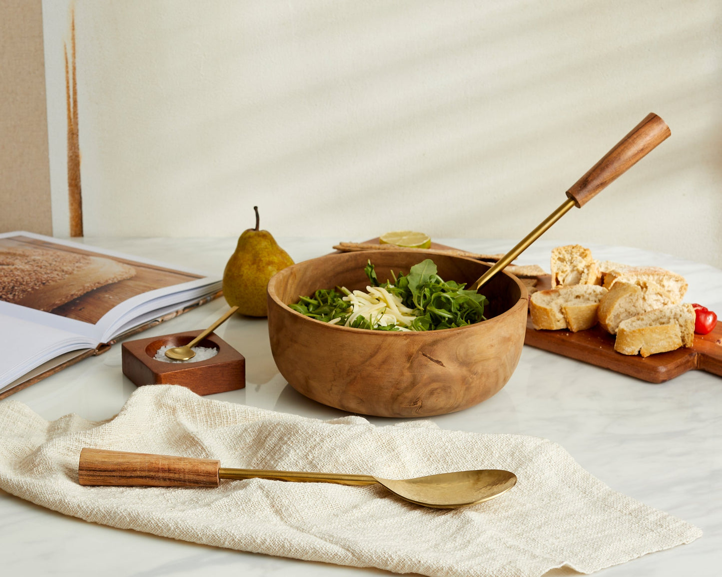 Hema Spoon and Fork Salad Server Set-2