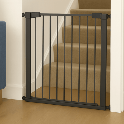 2x FYLO Baby Safety Stair Gate Pressure Fit Extra Wide - Grey-0