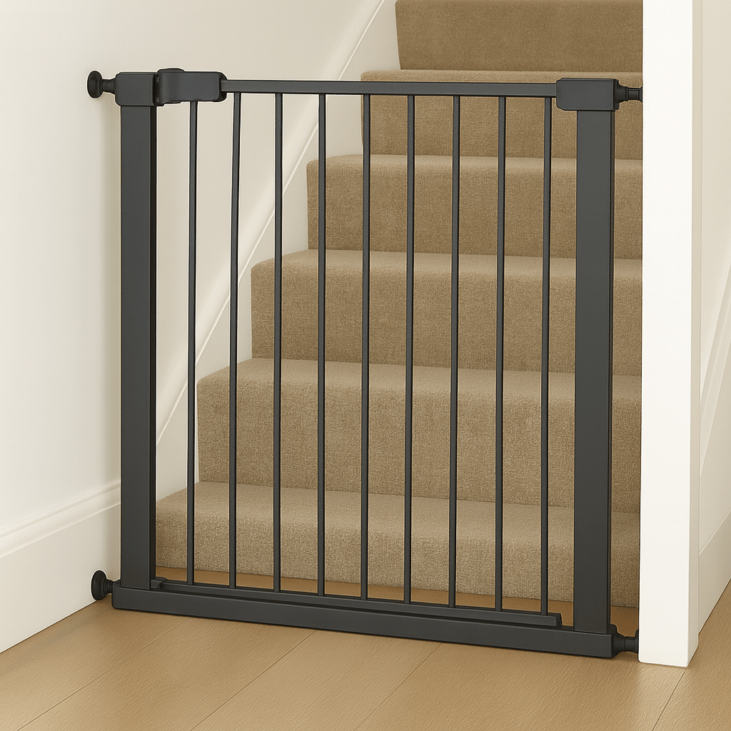 2x FYLO Baby Safety Stair Gate Pressure Fit Extra Wide - Grey-4