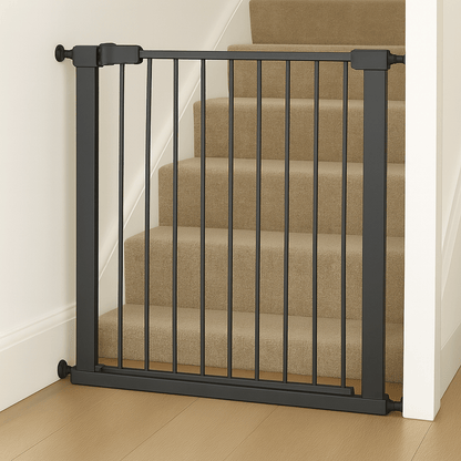 2x FYLO Baby Safety Stair Gate Pressure Fit Extra Wide - Grey-4