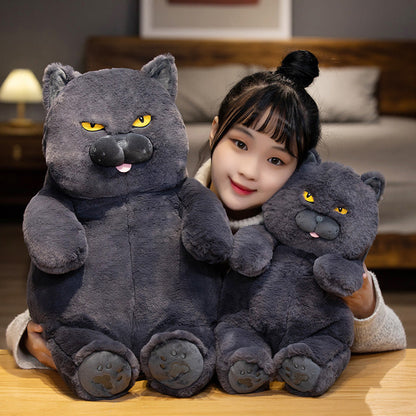 British Shorthair Blue Cat Plush Stuffed Toy-0