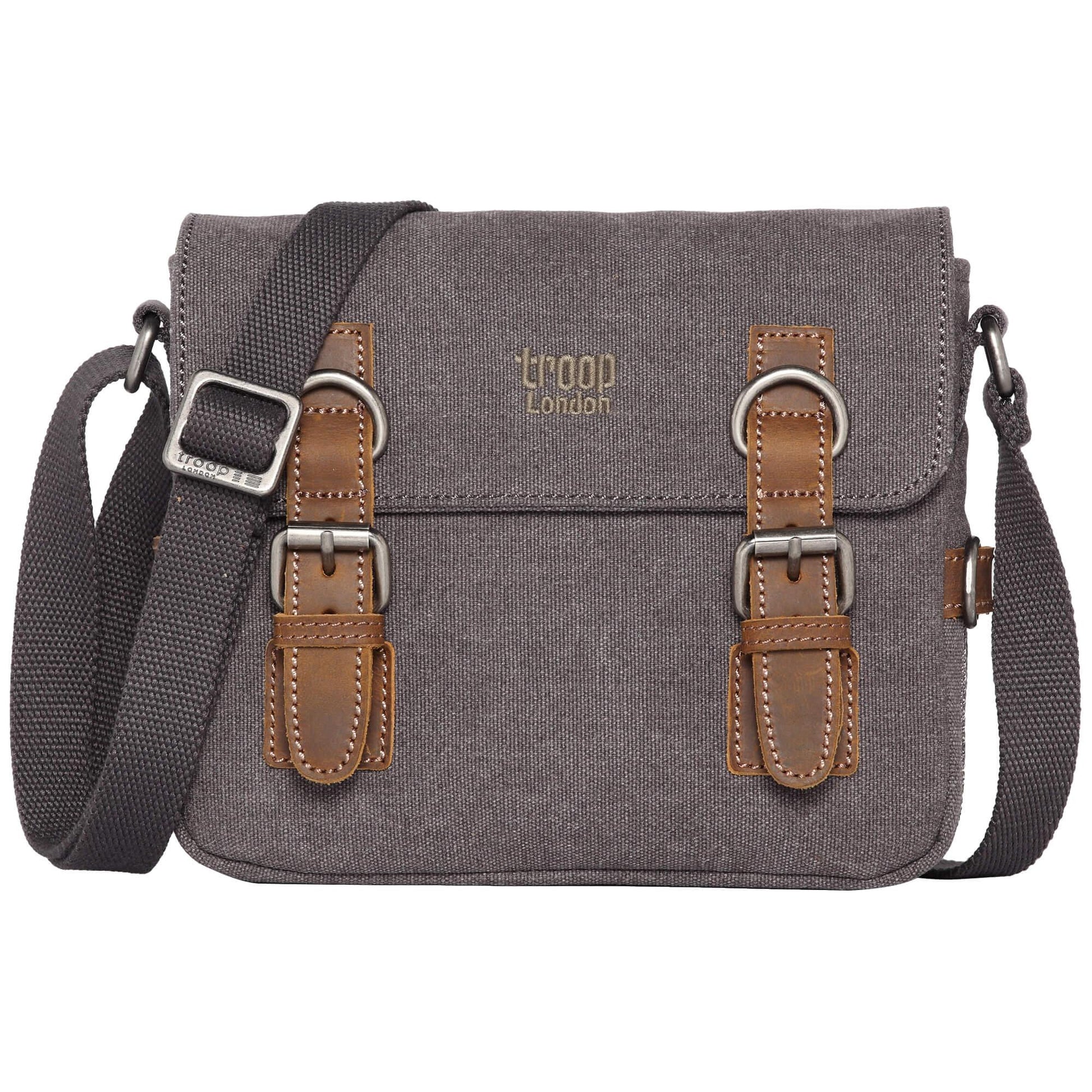 TRP0111 Troop London Classic Canvas Across Body Bag Travel Bag-5