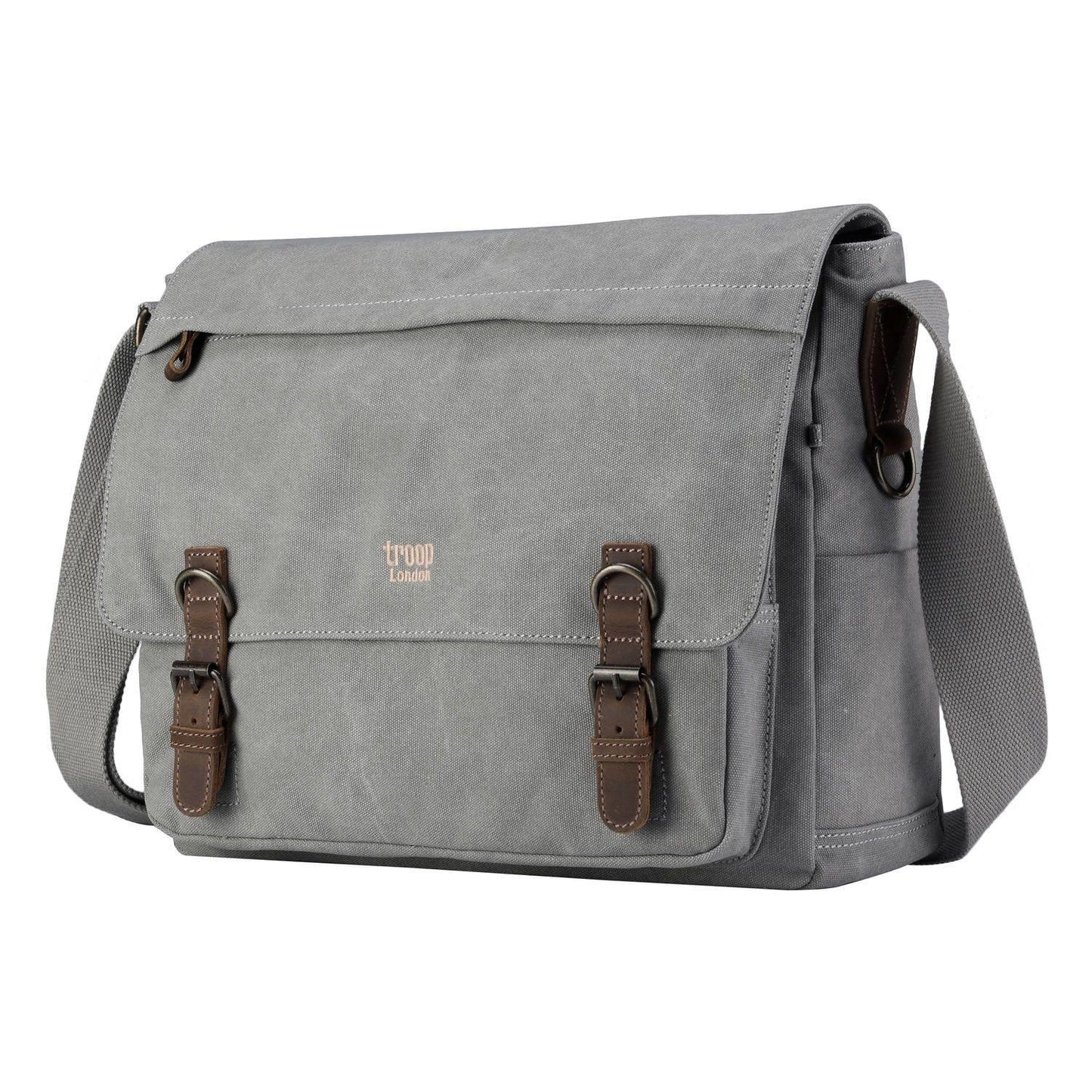 TRP0207 Troop London Classic Canvas Laptop Messenger Bag | Canvas Laptop Messenger Bag, Troop London Classic, Durable Travel Bag-8