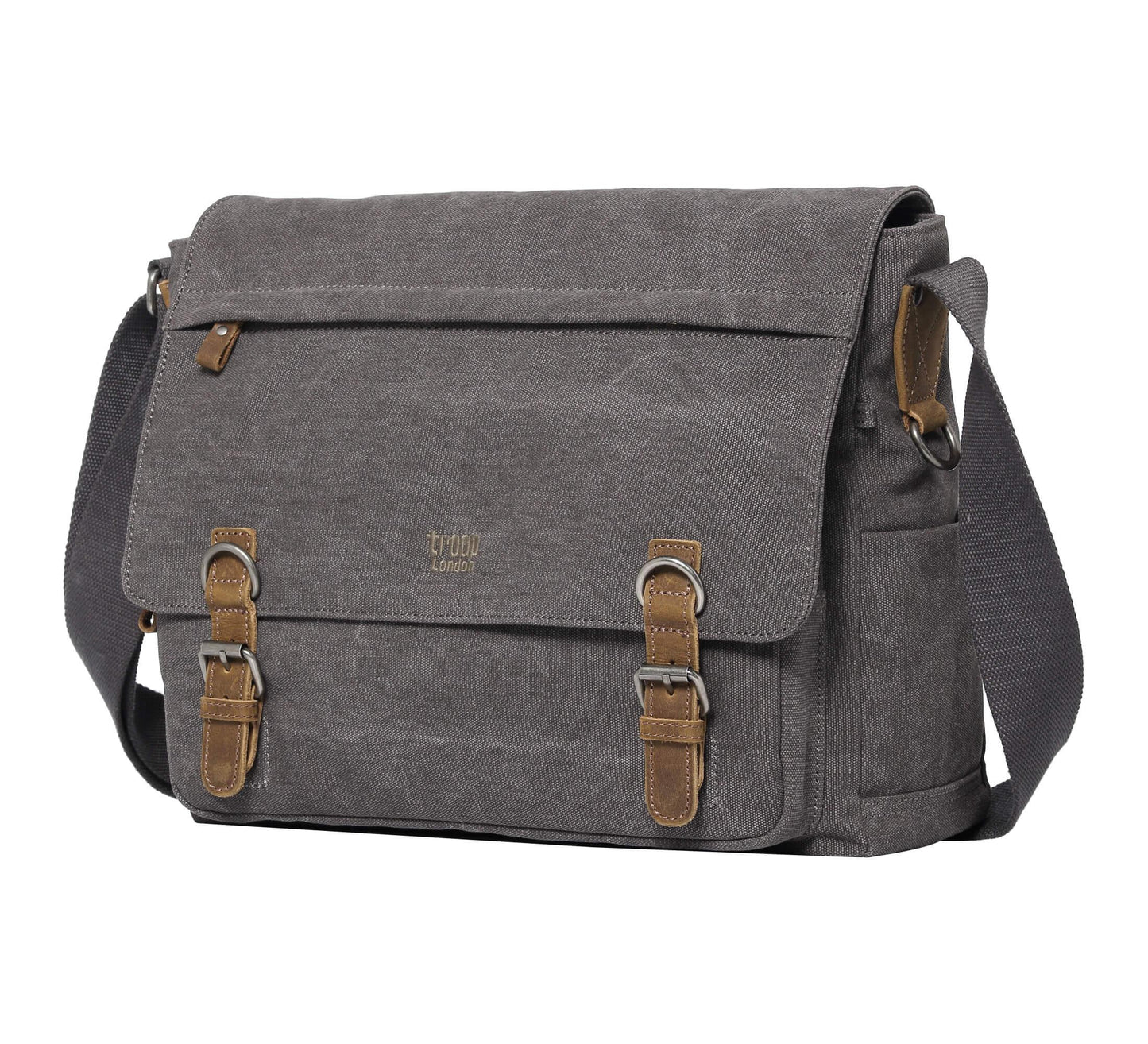 TRP0207 Troop London Classic Canvas Laptop Messenger Bag | Canvas Laptop Messenger Bag, Troop London Classic, Durable Travel Bag-5