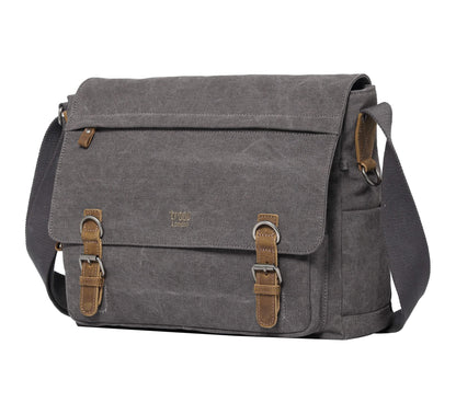 TRP0207 Troop London Classic Canvas Laptop Messenger Bag | Canvas Laptop Messenger Bag, Troop London Classic, Durable Travel Bag-5