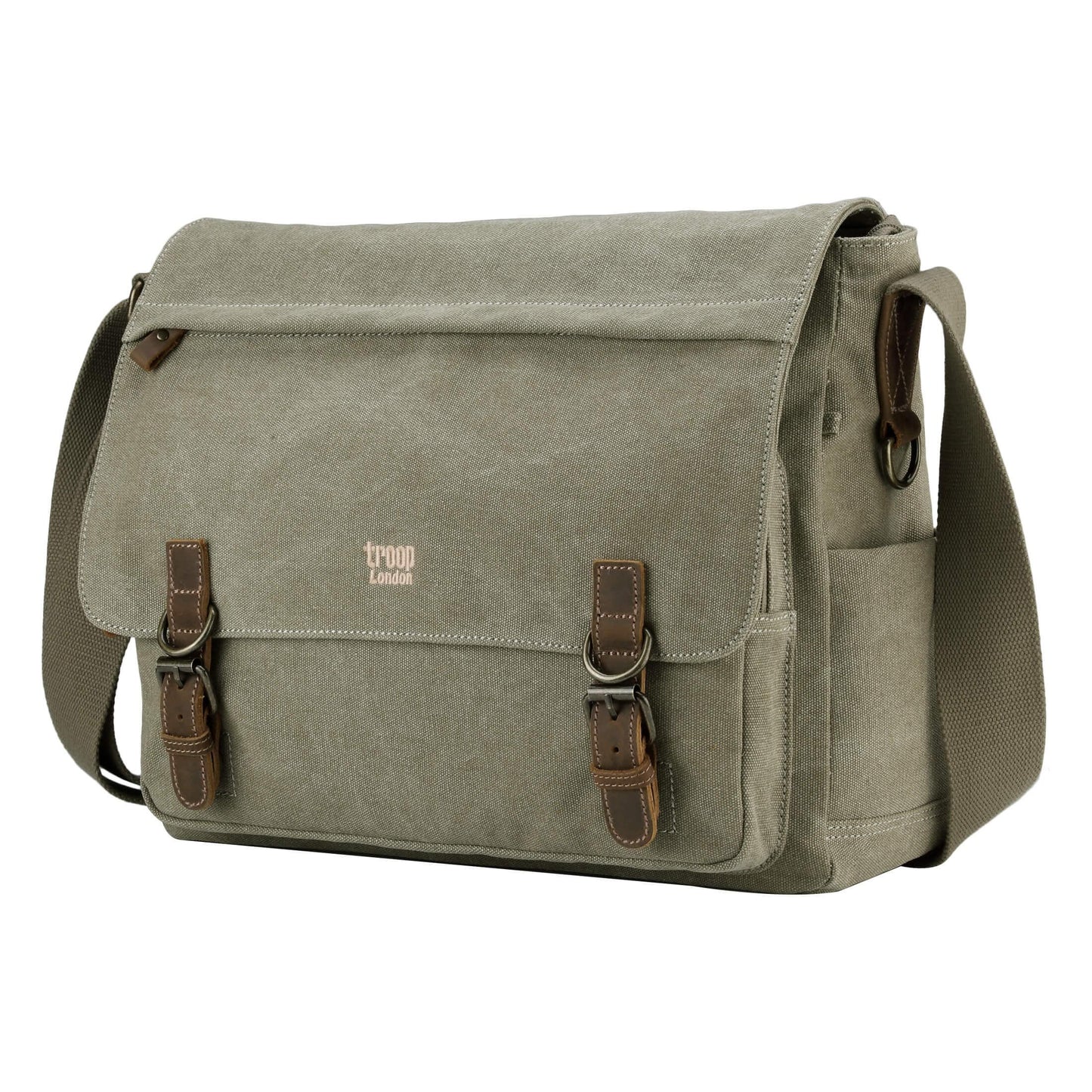 TRP0207 Troop London Classic Canvas Laptop Messenger Bag | Canvas Laptop Messenger Bag, Troop London Classic, Durable Travel Bag-7