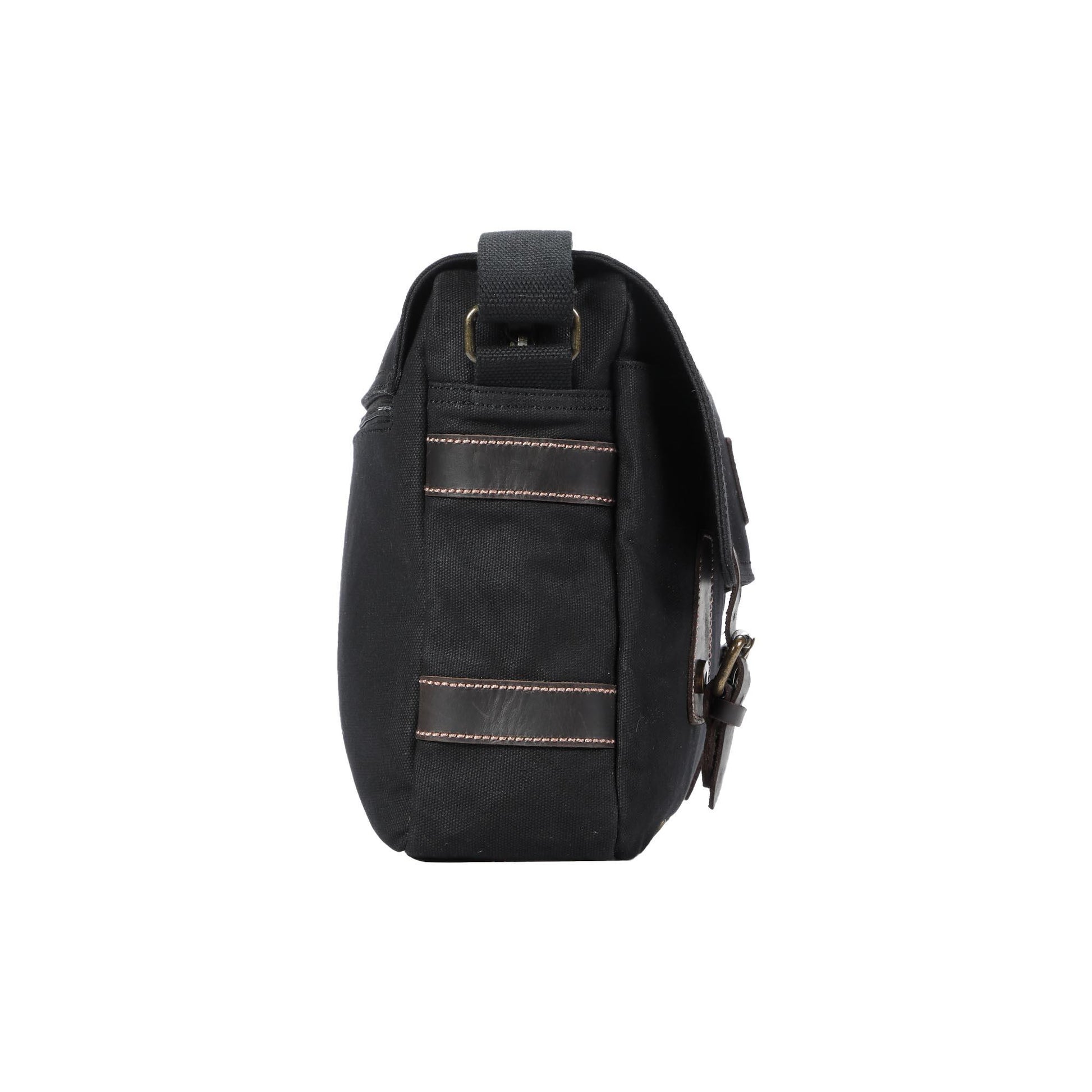 TRP0548 Troop London Heritage Canvas Messenger Bag, Shoulder Bag, 13” Laptop Bag-3