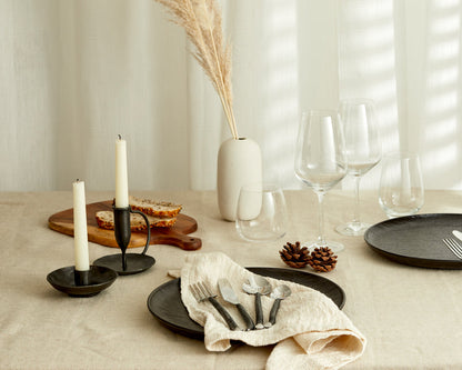 Nero Iron Rustic Candle Holder-2