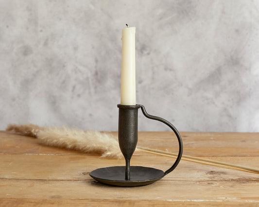Nero Iron Rustic Candle Holder-0