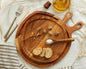 Alma Natural Wood Round Serving Board Set-0
