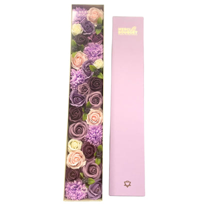 Extra Long - Lavender Rose & Carnation Soap Flower Bouquet