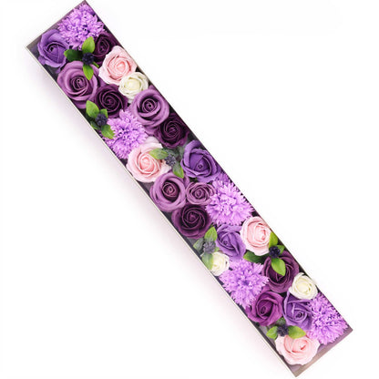 Extra Long - Lavender Rose & Carnation Soap Flower Bouquet