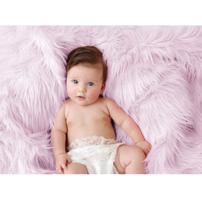 Luxury Faux Fur Baby Blanket - Pink-Clearance-2