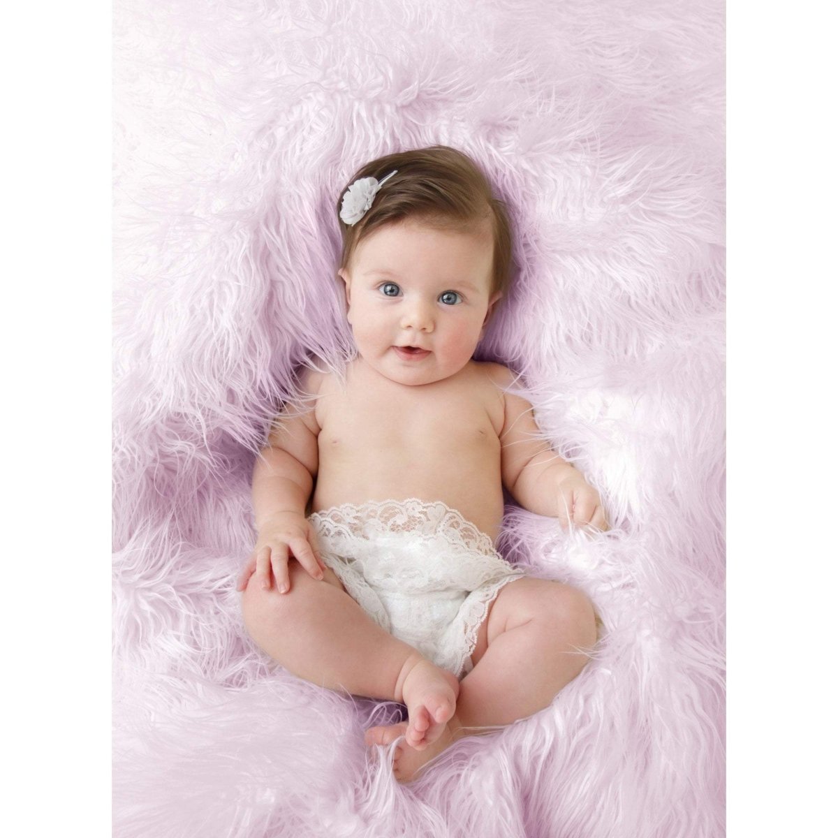 Luxury Faux Fur Baby Blanket - Pink-Clearance-3