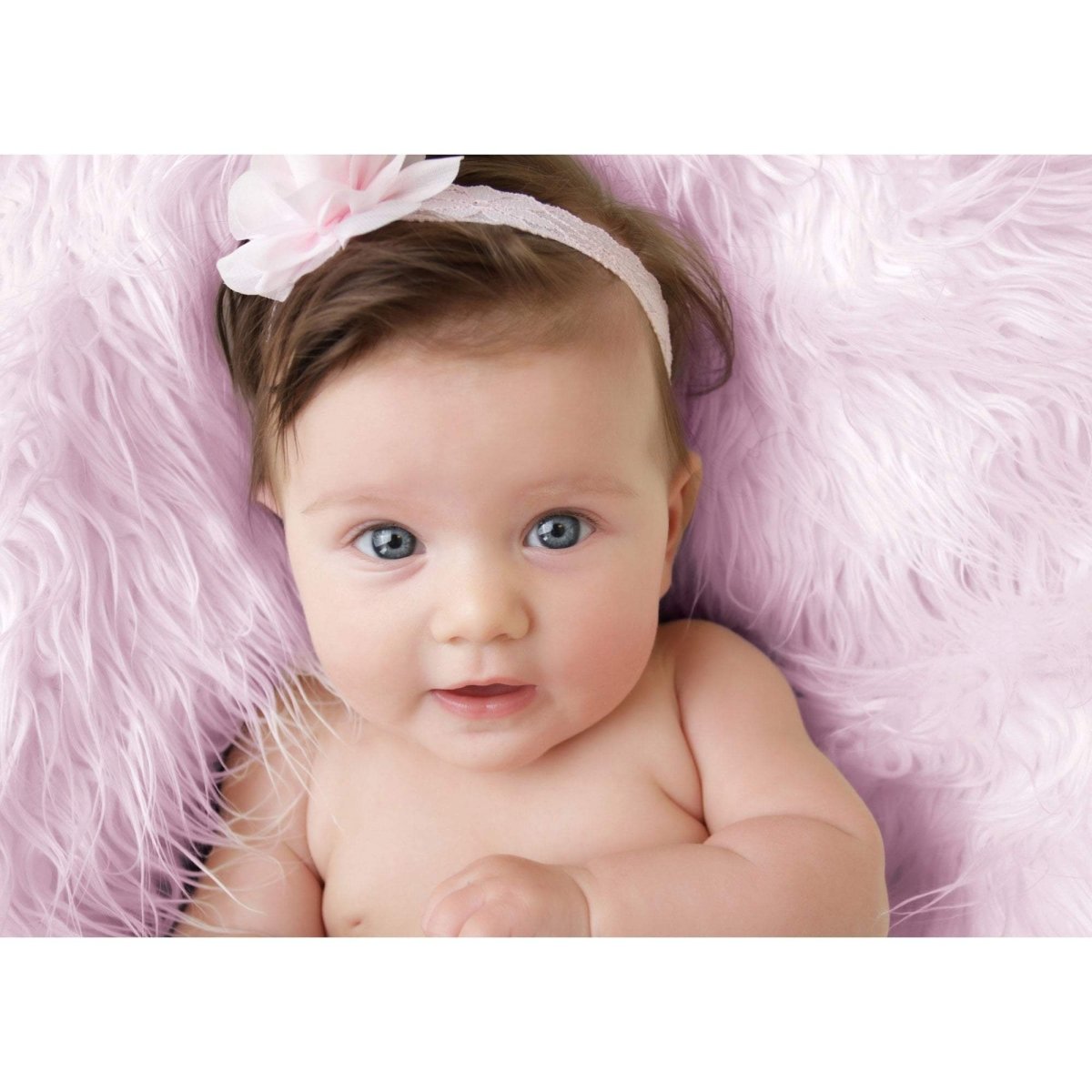 Luxury Faux Fur Baby Blanket - Pink-Clearance-1