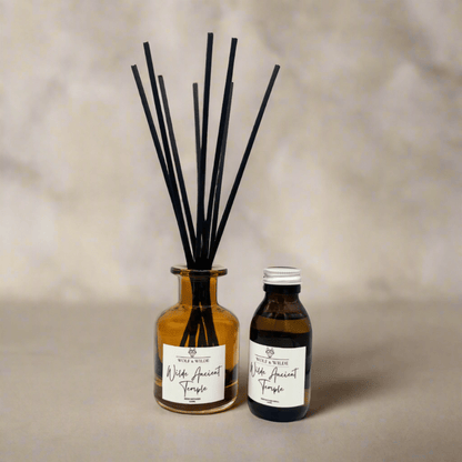 Wilde Ancient Temple 100ML Luxury Reed Diffuser Refill In Amber Glass Bottle-2