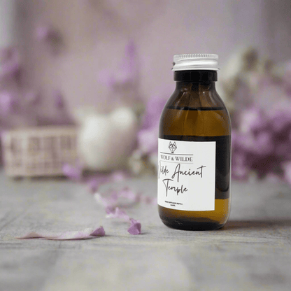 Wilde Ancient Temple 100ML Luxury Reed Diffuser Refill In Amber Glass Bottle-3