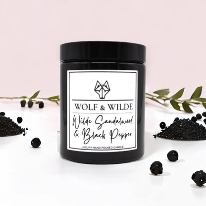 Wilde Sandalwood & Black Pepper Luxury Aromatherapy Scented Candle-0