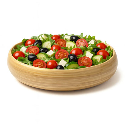 Bamboo Fruit Bowl & Home Decor Bowl (Natural)-2