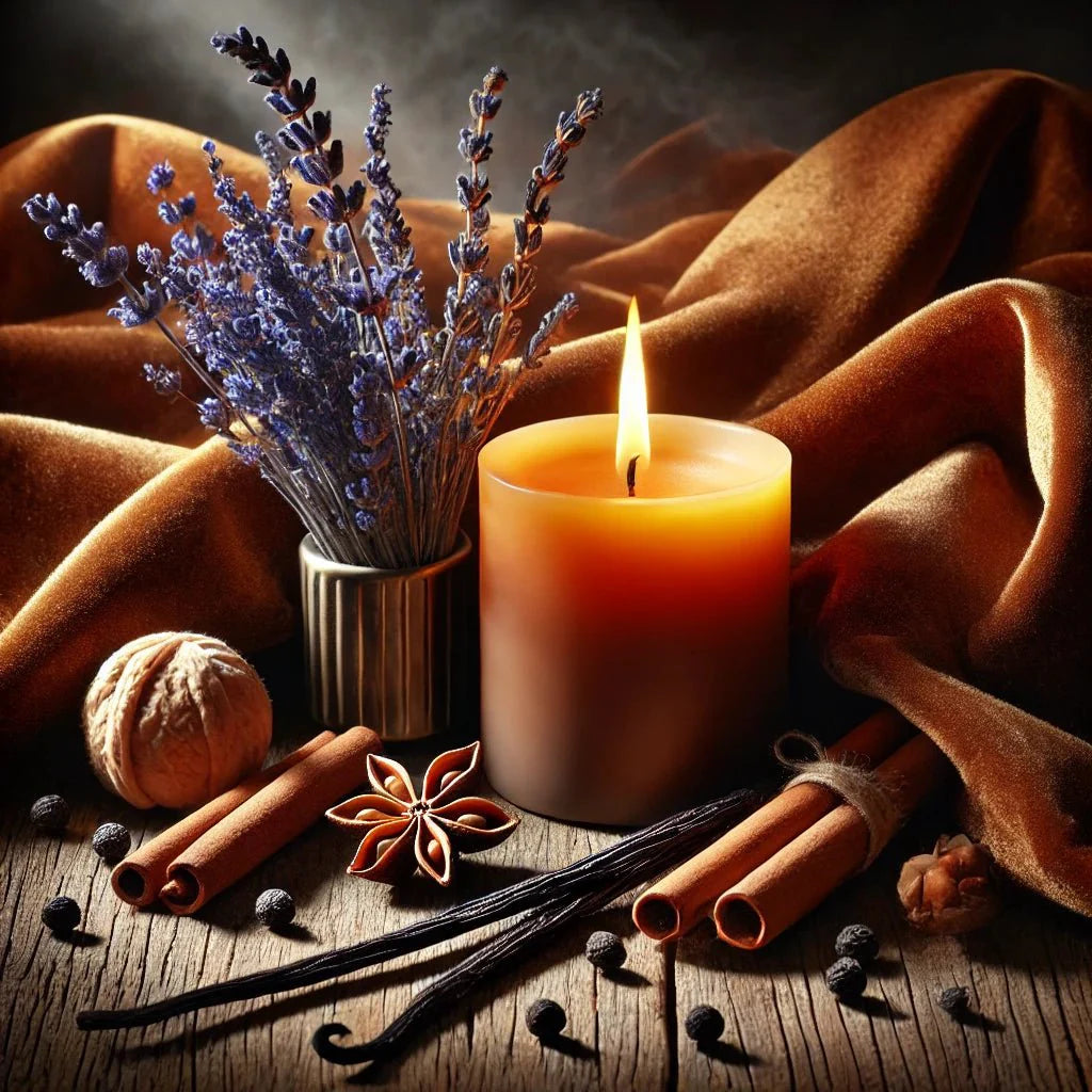 Velvet Tonka Candle – Lavender, Tonka & Amber Scent-4