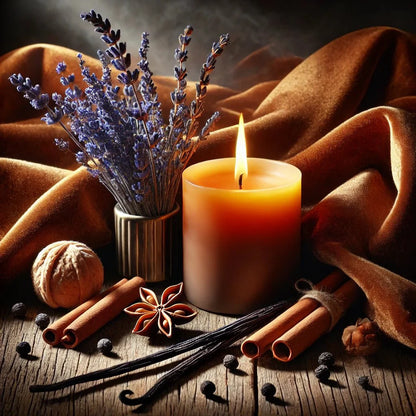 Velvet Tonka Candle – Lavender, Tonka & Amber Scent-4