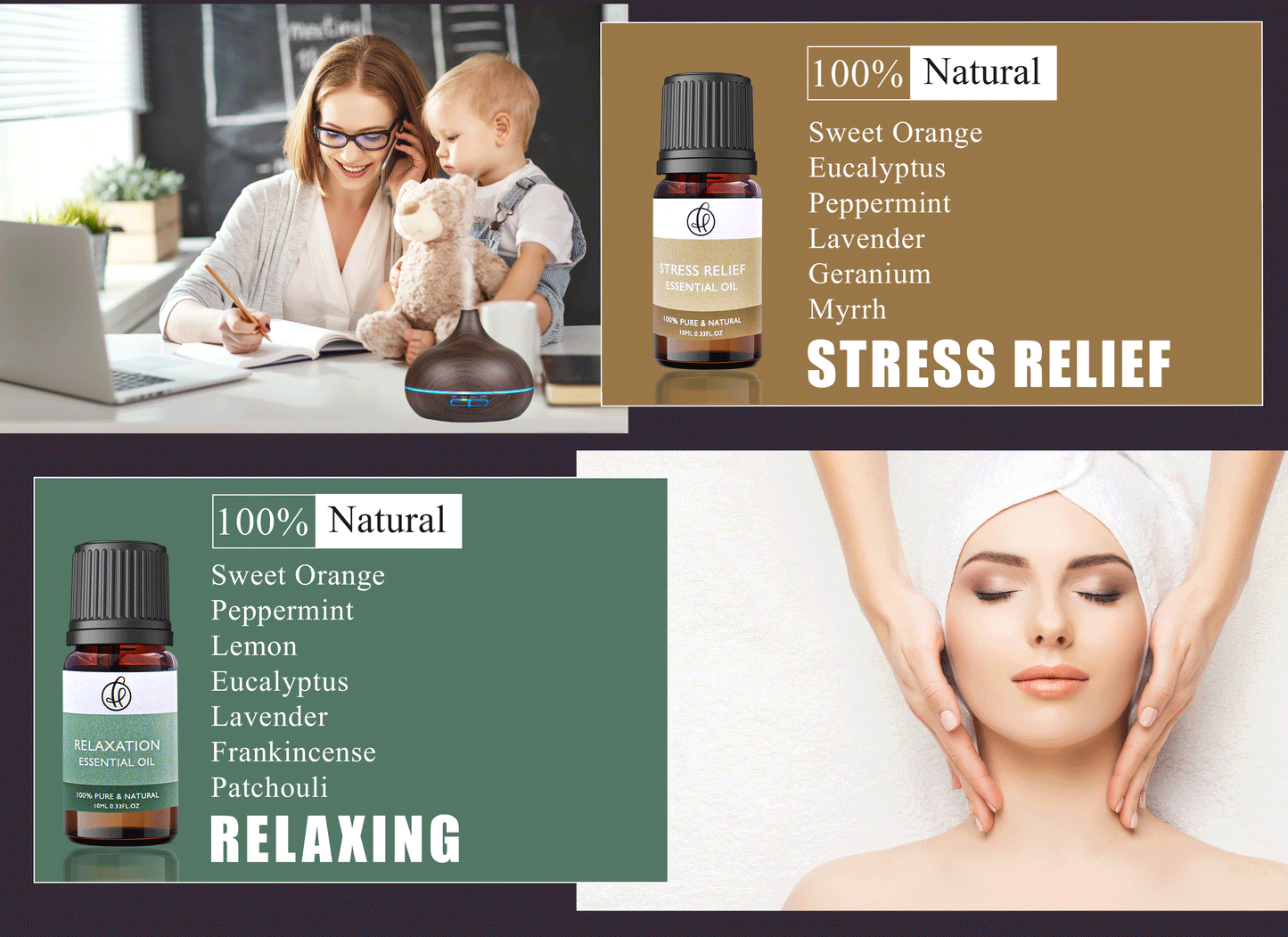 Essential Oil for Stress Relief and Relaxing